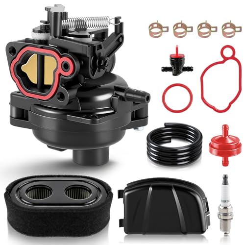 799584 Carburetor for 550EX 625EX 675EX 725Exi Series Engine, 21442 Carburetor for Craftsman M110 M220 Toro GTS 140CC 150CC Lawn Mower, with Air Filter and Cover