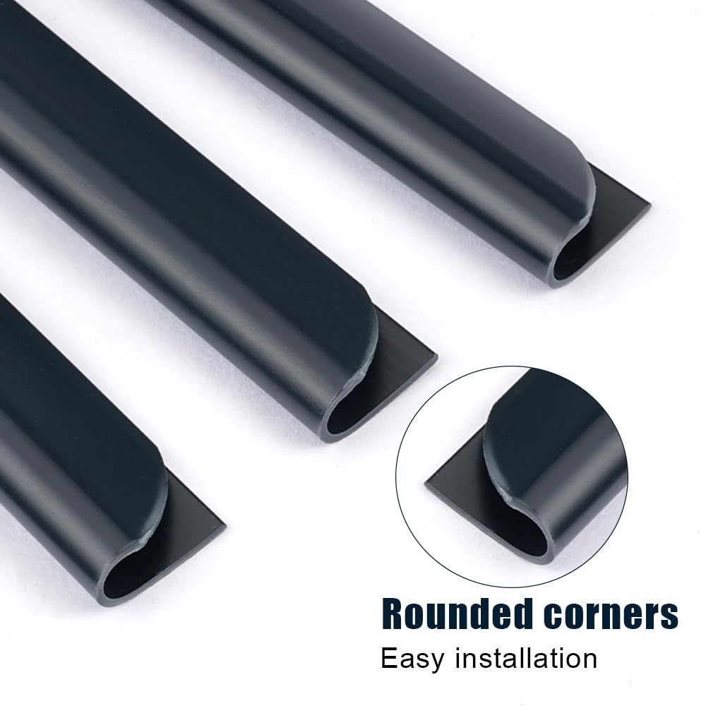 PVC klemprofiel met staal – 12x15mm | Klembereik 6-8mm