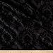 FLOCKED DAMASK TAFFETA FABRIC BY THE YARD 58"" WIDE BLACK/BLACK