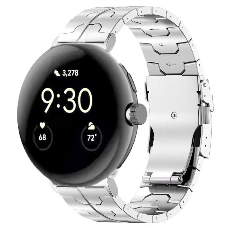 Bracelet en titane pour Pixel Watch 4/3/2/1 accessoire de montre connectée homme et femme