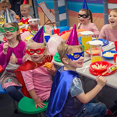 Image of D.Q.Z Superhero-Capes for Kids 20 Sets Children-Superhero Capes and Masks for Super Hero Toys Birthday Party Dress Up Costume
