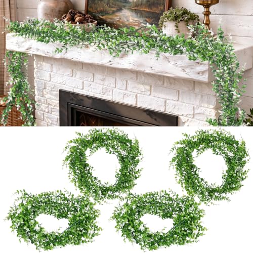 RECUTMS Fall Artificial Garland Fake Vines Ivy Leaves Hanging Greenery 3pcs
