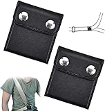 KOMUNJ 2 Stück Auto Sicherheitsgurt Versteller, Gurt Verstellen und Einstellen Bis 4 cm Gurtbreite, Stopper Regler Clip, Auto Versteller