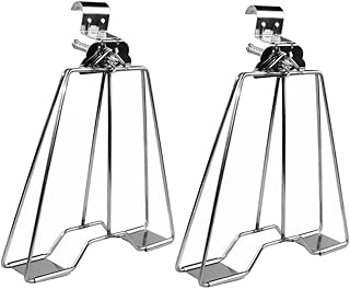 MARMERDO 2 peças Pinças de pato assado de aço inoxidável grelha de aço inoxidável cabides dobráveis cabides de roupas acessórios de churrasco churrasqueira a carvão grelha forno grelha rack clipe de churrasco