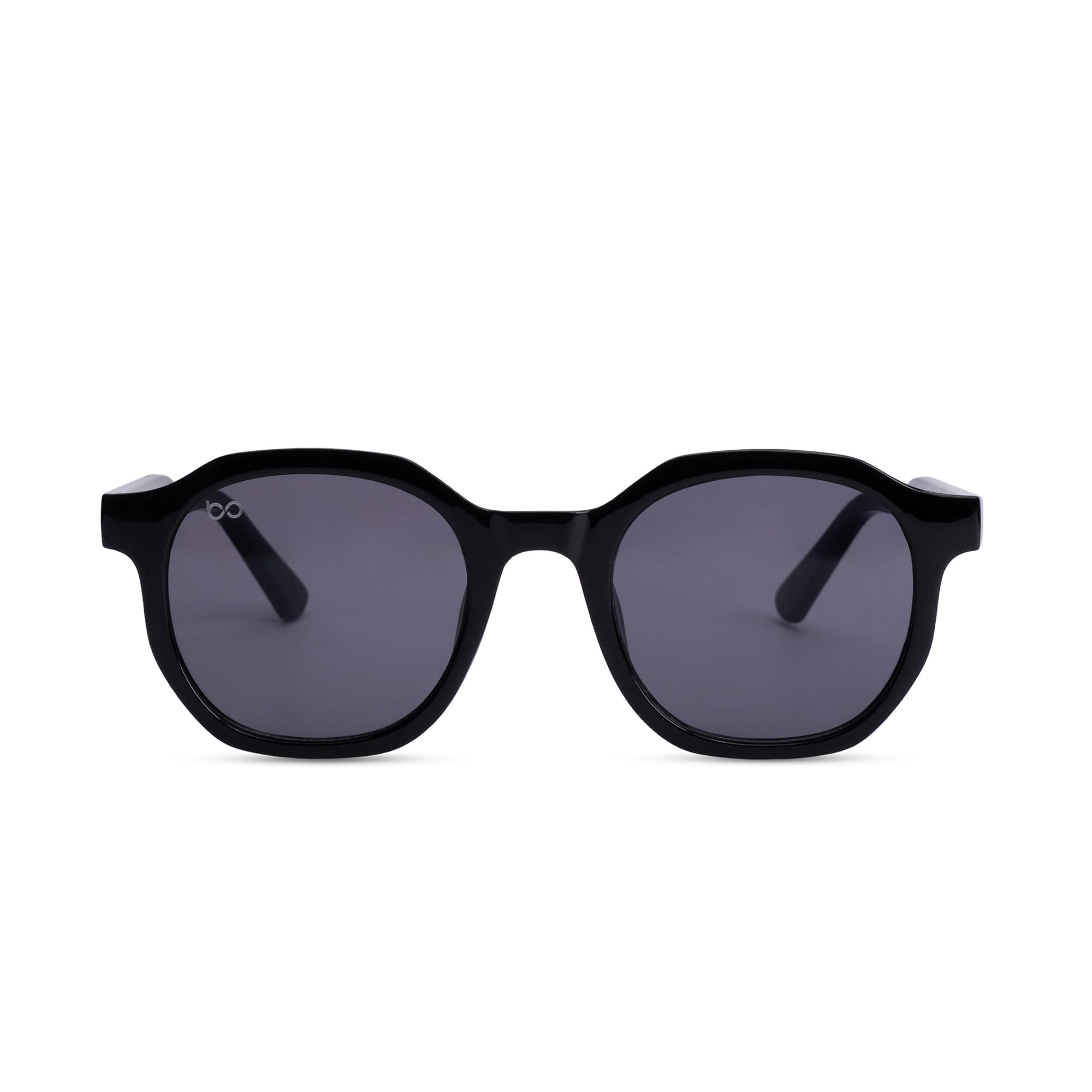 by Klen Optics Black Full Rim Round Sunglasses for Women - UV Protection Grey Lens Stylish Sunglasses for Women - Lightweight T90 Frame Fashion Goggles-image-49