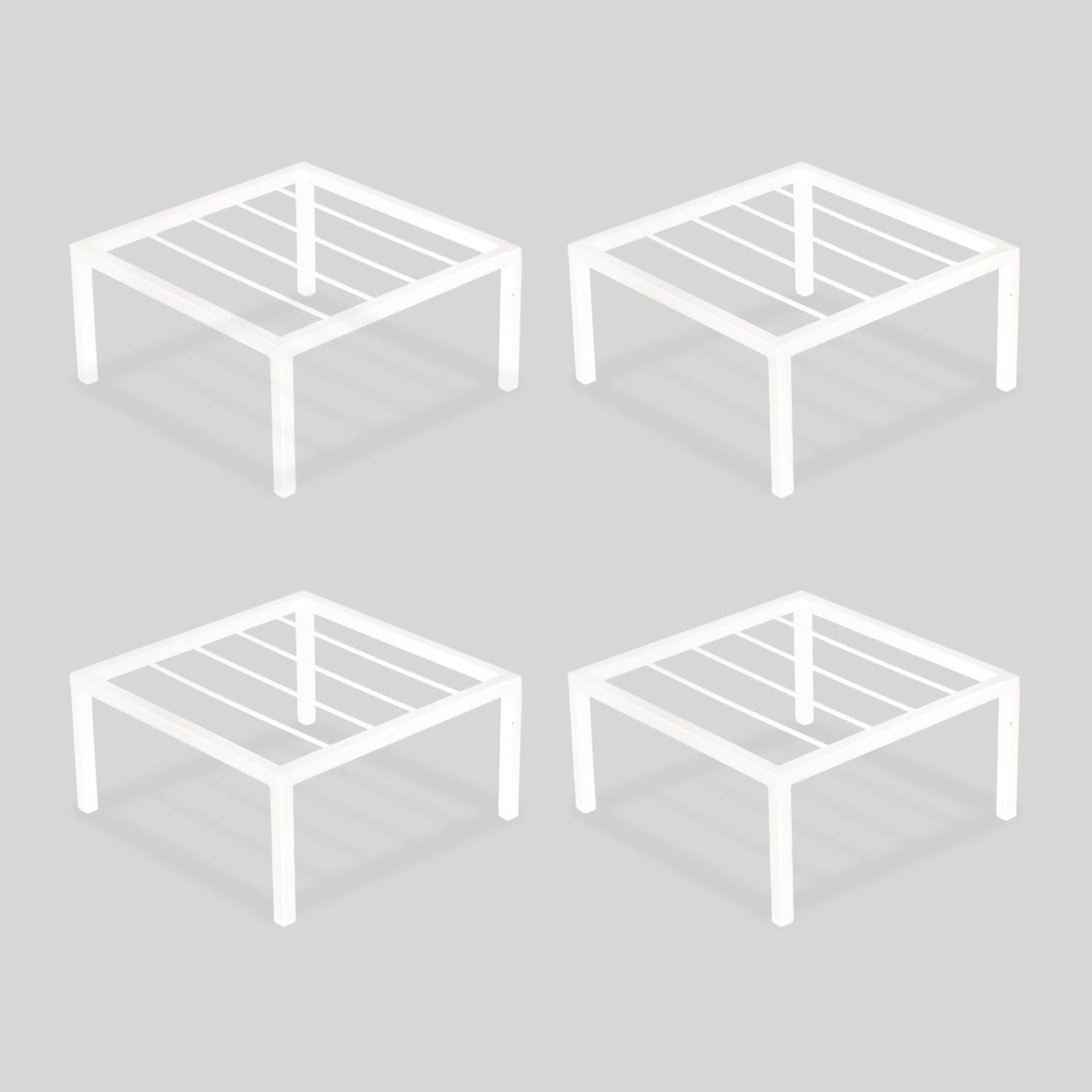 BonKaso Plant Stands - 2 Heavy Duty Metal Planters -7