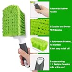2 Pack Car Wash Brush, Tire Brush for Cleaning Tires, Soft & Stiff Bristle Wheel Cleaner, Car Cleaning Supplies for Wheels, Rims, Carpet, Truck, SUV, Moto, RV, Motorcycle - Image 2