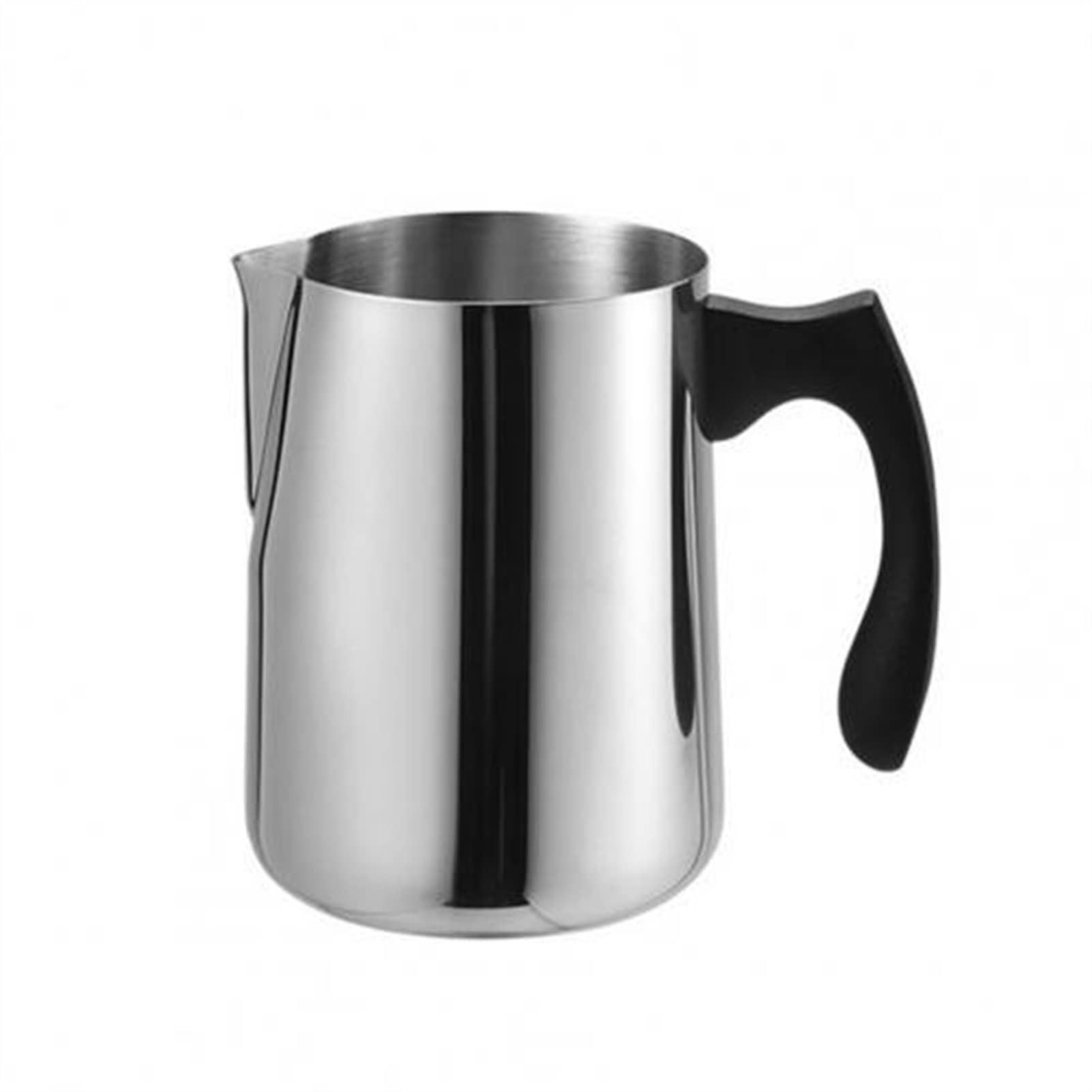 caihuashopping Milchkrug Latte Art Cup Milk-Krüge Edelstahl Schaumstoff-Pull-Pull-Pull-Pokal-Auslauf Latte Schaumkunst-Kugelkranz-Becher-Tasse Milchkännchen Porzellan (Color : S)