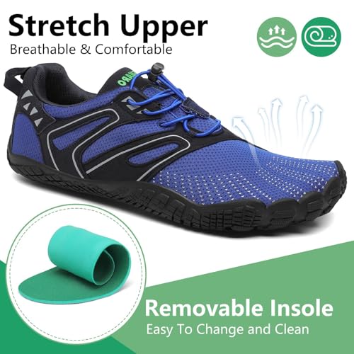 Image of SAGUARO Womens Mens Barefoot Shoes Minimalist Trail Runner Wide Toe Box Zero Drop Outdoor Cross Training Shoe