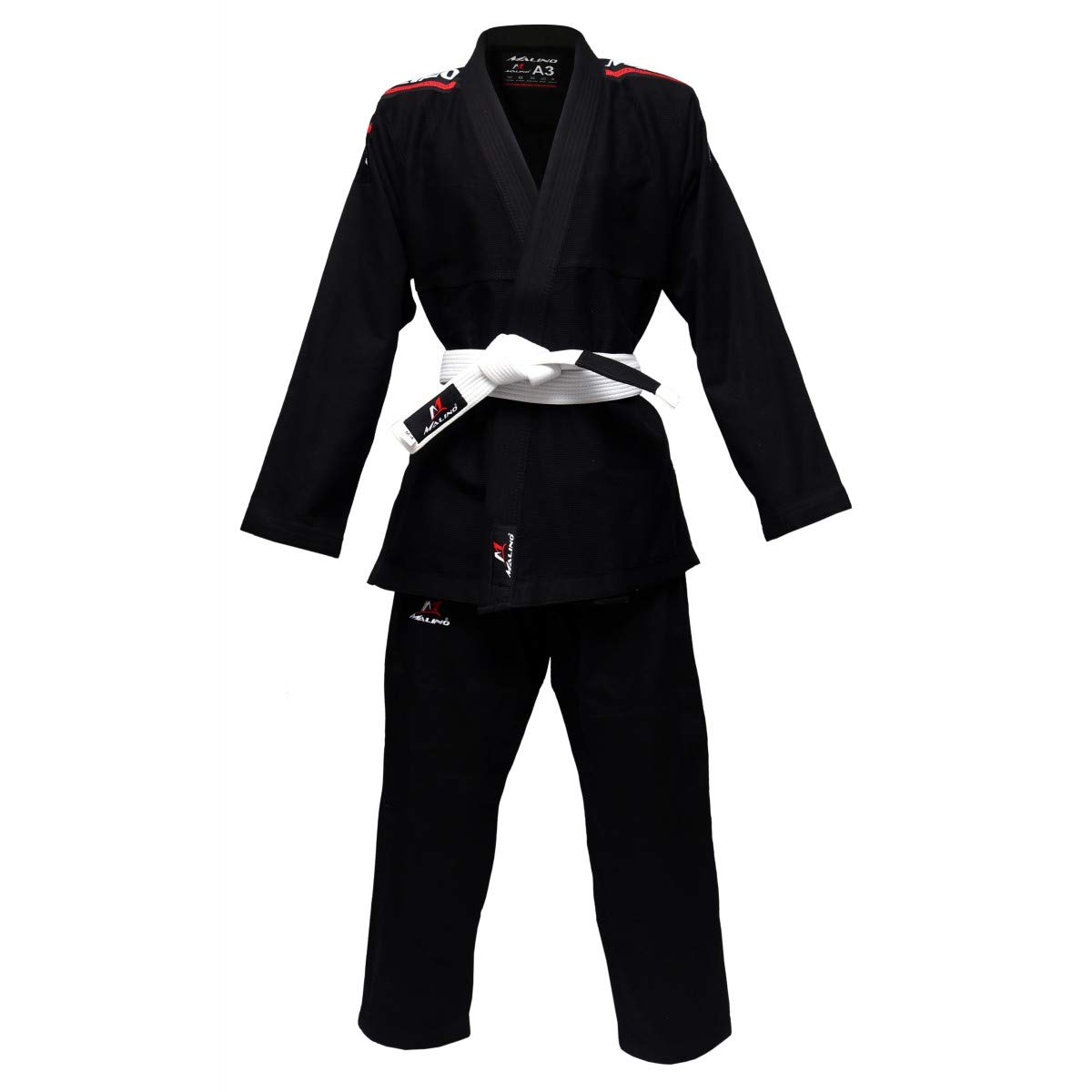 Malino BJJ Superfit Gi – Leggero 350 g/m² Pearl Weave – Resistente agli strappi Jiu Jitsu Gi per allenamento e gara