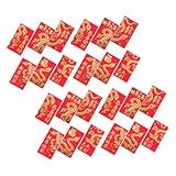 MOTHNUR 24 Stück Chinesische Kartenumschläge Chinesische 2025 Hongbao Schlange Frühlingsfest Umschlag 2025 Neujahr Hongbao Neujahrs Geldumschlag Fu Charakter Umschläge