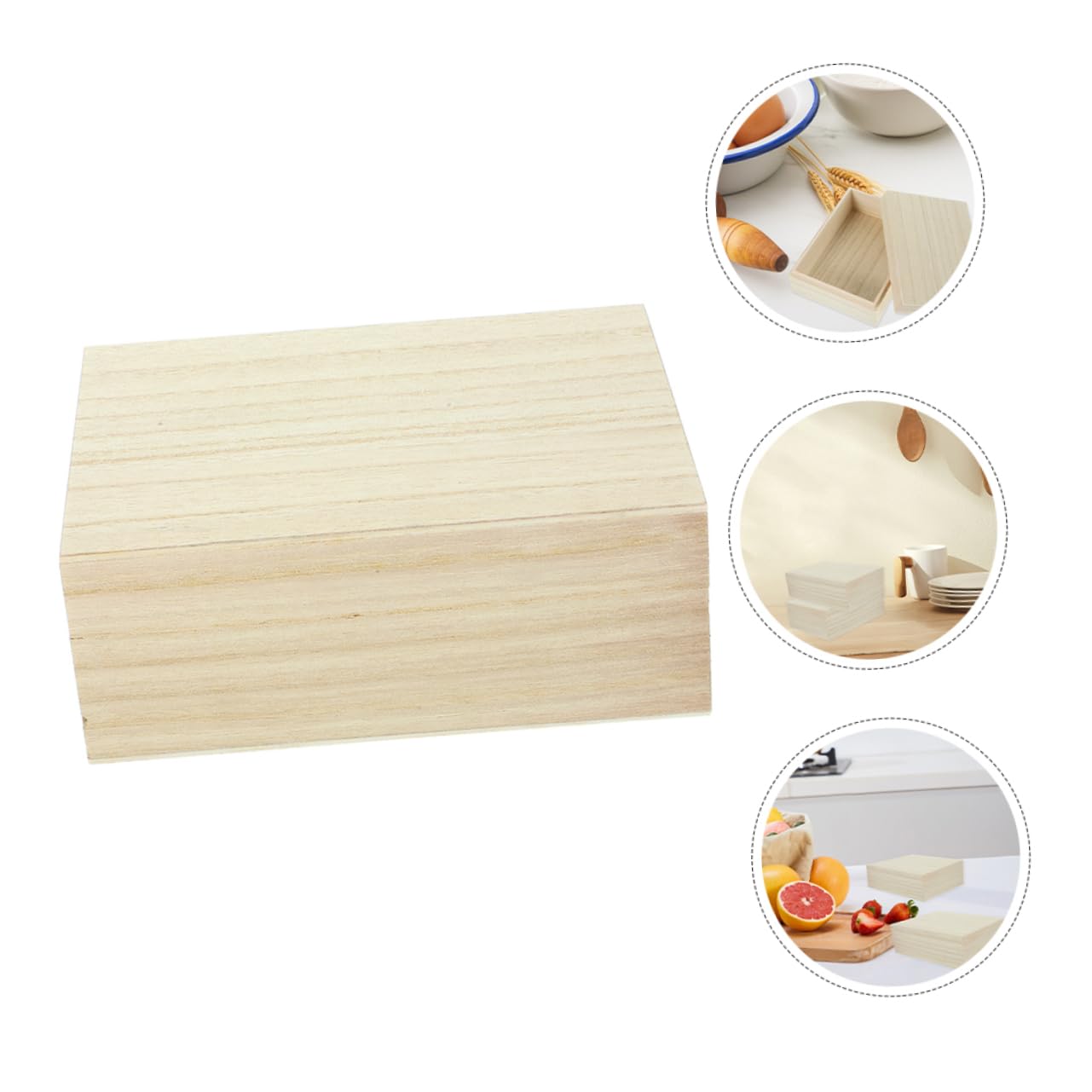 GRIRIW Wooden Recipe Card Storage Case Kitchen Wooden Organizer for Desktop Counter