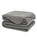 DOZZZ Oversize Flannel Polar Fleece Throw Blanket 70 x 50 Fuzzy Plush Microfiber for Couch Cover Sofa Chair Bed Grey
