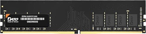 DATO DDR4 RAM 32GB 3200MHz, PC4-25600 CL22 1.2V 288-Pin Non-ECC sin búfer DIMM, módulo de memoria para computadora de escritorio