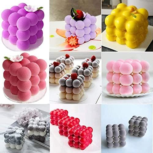 Miniatura 5 de Molde de silicona para hornear en forma de vela 3D para pastel de mousse, moldes de silicona para chocolate, molde de postre francés para pastelería