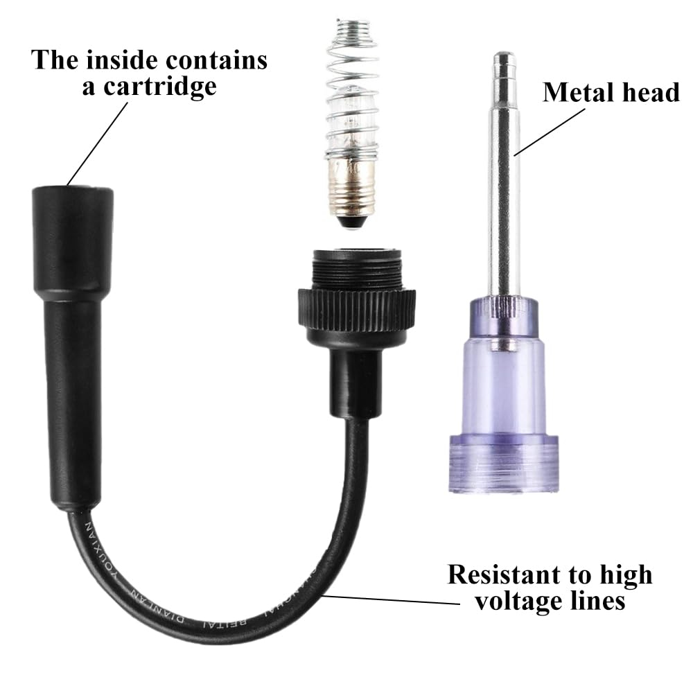 Kit tester di compressione con tester per candele,TONZACK di compressione standard benzina 0-20 bar e 0-300 psi, misurazione del test di compressione del motore Automotive M10 M12 M14 M18