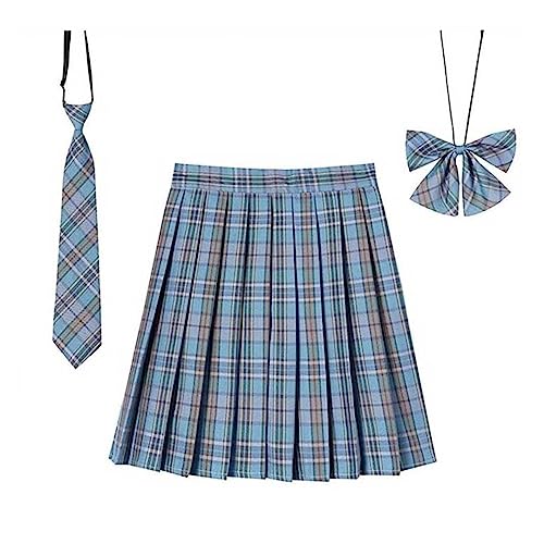 [AiO�@JAPAN] �X�N�[���X�J�[�g L�T�C�Y �u���[�O���[���C�G���[ �`�F�b�N�� 43cm