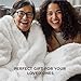 Bedsure GentleSoft Fluffy White Throw Blanket, White Decor Fuzzy Gifts for Women, Soft Cozy Furry Sherpa Fleece Plush Thick Warm Shaggy Faux Fur Throw Blanket for Couch, Bed, Camping, Travel, 50x60