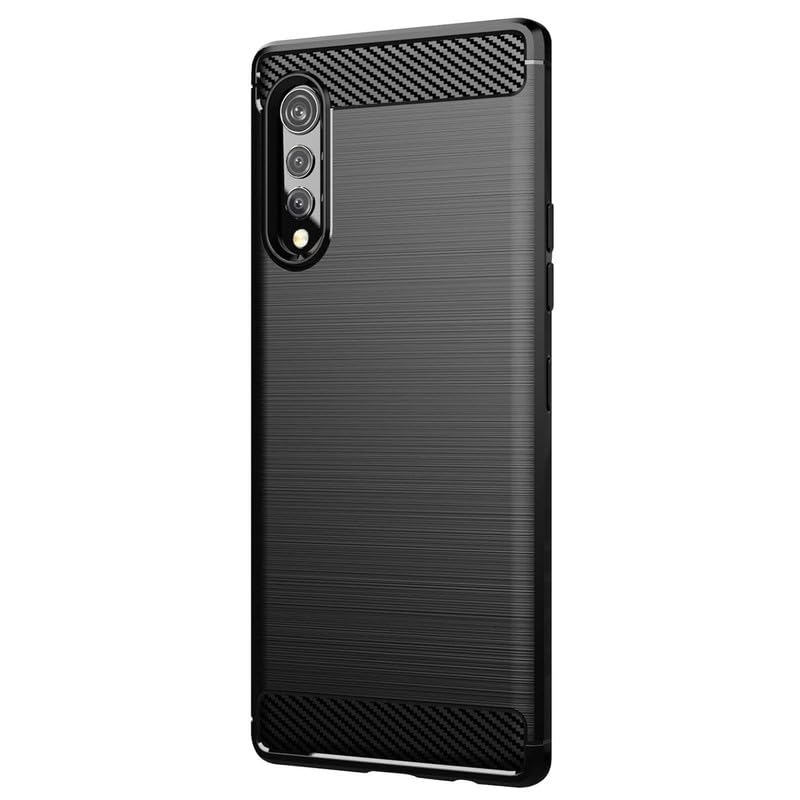 Image of Hybrid Carbon Fiber Back Case for LG Velvet (Black)