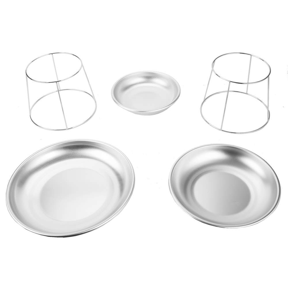 TableTop King 3-Tier Seafood Tower Set with Mini Aluminum Trays and Stand