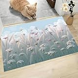 TAPIS ULTRA DOUX – nos tapis sont fabriqués à partir de laine synthétique, offrant une texture chaude, ultra douce, agréable pour la peau et confortable pour reposer vos pieds. Ce tapis de salon offre une protection pour vos pieds contre le froid et les sols durs, tandis que son tapis tissé à la machine à haute densité minimise la perte de poils