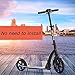 FQCD Trottinette, loisirs de plein air, Exploit sportif scooters, équipement scooters, scooters Sport, Ville Scooters- aluminium Scooters avec Big PU Roues, pas besoin d'installer (220lbs Max), Couleu