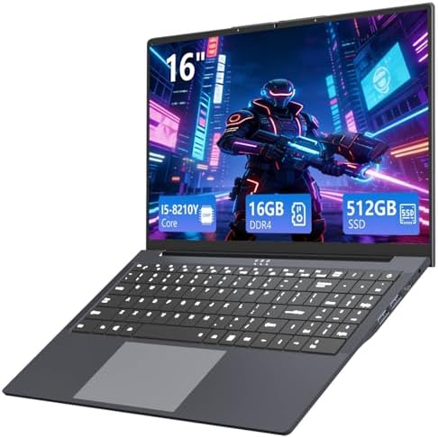 16 Pulgadas Ordenador Portátil, PC Portatil Core i5 Procesador, 1...