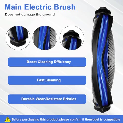 Image of HASTHIP Compatible with Ecovacs N30 Pro Omni Replacement Parts Kit, 9Pcs Robot Vacuum Accessories Set with HEPA Filters, Main Roller Brush, Side Brushes, Microfiber Mop Pads and Dust Bag for Cleaning
