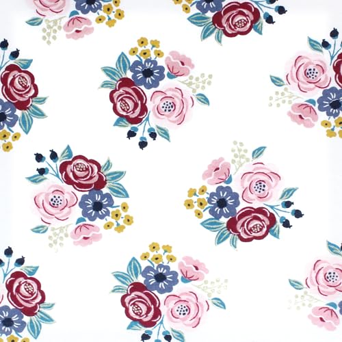 Image of Hudson Baby Unisex Baby Cotton Toddler Pillow Case, Blush Navy Floral, One Size