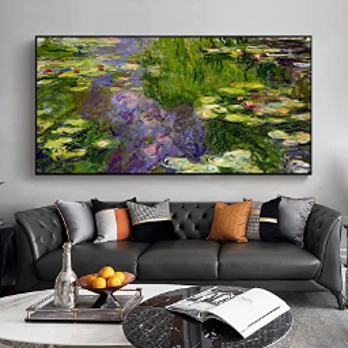 Peinture Nénuphars Monet Art pour habiller le mur de votre salon de façon élégante