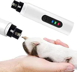 Aparador e Lixa de Unhas Elétrico Para Animais de Estimação, Gato & Cão, Recarregável USB, 8 Horas de Uso, Ultra Silencioso, Motor Potente