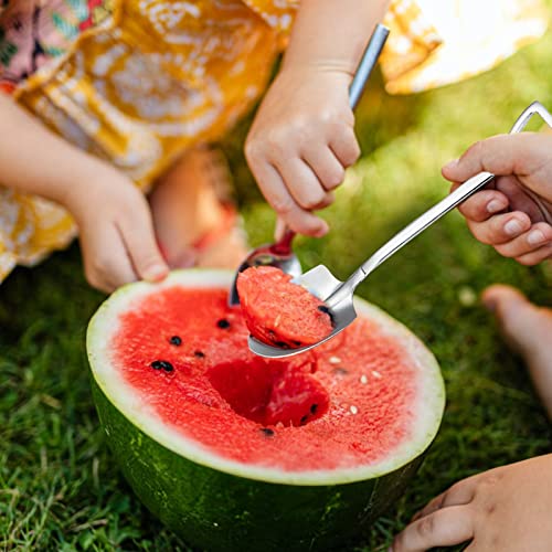 Tokerut Shovel Spoon Ice Cream Spoon 4Pcs Coffee Spoon Grapefruit Spoons Stainless Steel Dessert Spoons thumb #3