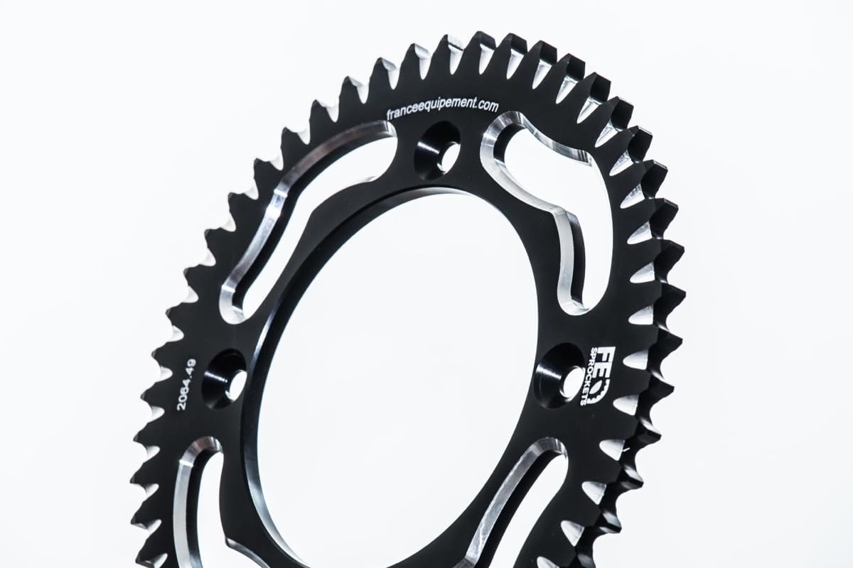 Kit chaine couronne pignon renforcée RK compatible avec KTM SX 85 Grandes Roues 2007-2010 14X49 couronne aluminium