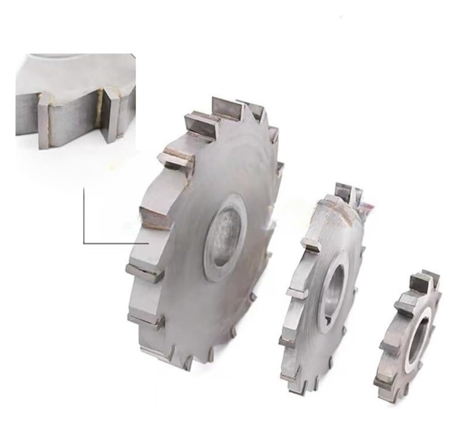 Dreischneidiger Fräser aus Wolframstahllegierung, 4 mm - 20 mm Dicke, hochpräziser Fräser aus Legierung, 1 Stück(63MM*16MM)