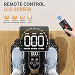 Under Desk Elliptical Machine, Leg Exercise Machine with Monitor, Remote Control and 12 Adjustable Speeds Quiet Ellipse Leg Exerciser for Seniors, Electric Seated Pedal Exerciser for Home Office - Image 2