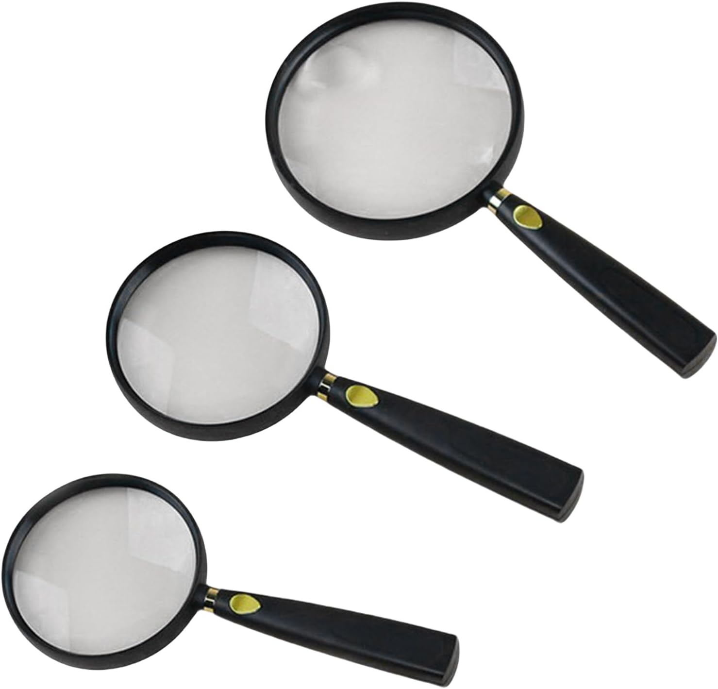 Portable Magnifier Glass 5/6 / 13X Loupe Lens Inspection Handheld for Sennior Reading Lightweight Magnifier Tool