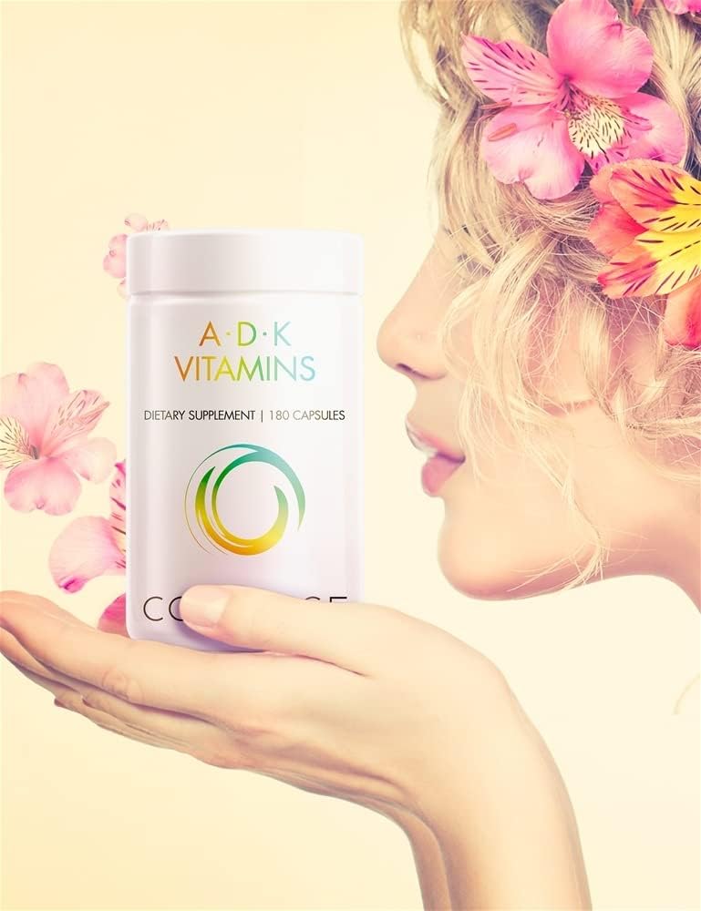 Codeage ADK Vitamin Supplement, Vitamin A, Vitamin D3 5000 IU Cholecalciferol, Vitamin K1 & K2 (MK4 & MK7), 6-Month Supply, Only One Daily Pill, Helps Support Immune Health, Bone & Heart