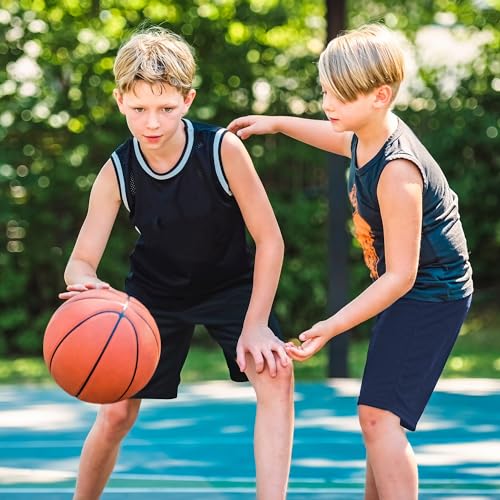 5 Pack Boys Athletic Shorts Active Performance Youth Kids Basketball Shorts Quick Dry with Elastic Waist Pockets2