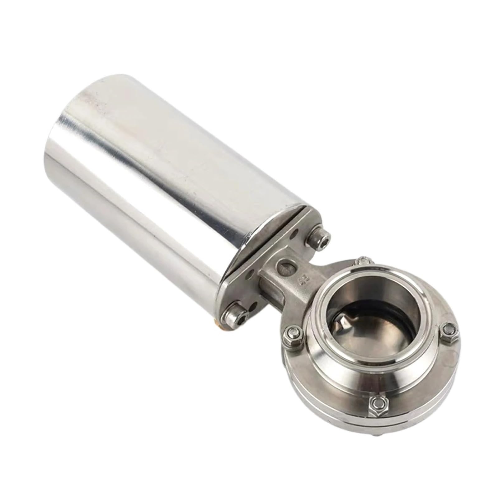 Zlgygleo 38Mm 1Pcs Φ Pneumatic Butterfly Valve Stainless Steel 304 Tri Clamp Od 50.5Mm Actuator Single Acting Valve