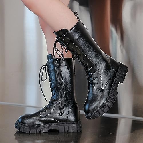 Stiefel Für Mädchen - Wasserdichte Combat Boots Mit Reißverschluss
