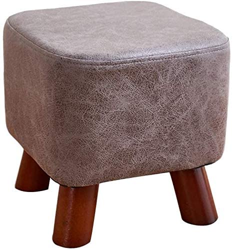 Banc de chaussage robuste en bois massif avec assise carrée confortable