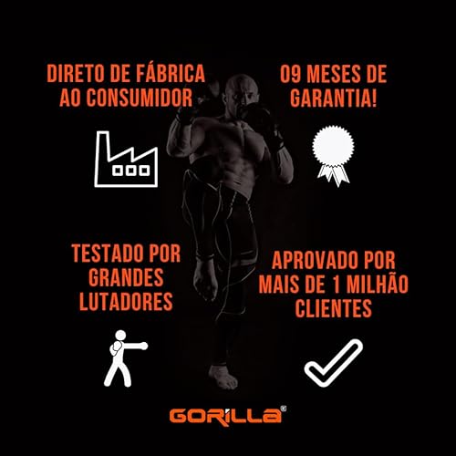 Saco Pancada Grande Profissional Boxe Muay Thai 160 cm + 2 Pares de Luvas Bate saco Adulto Gorilla