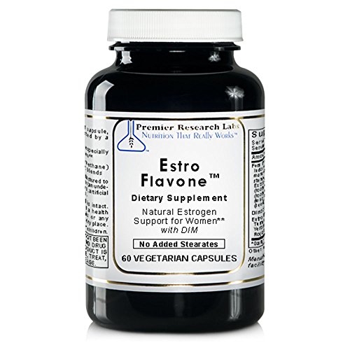 Estro Flavone TM, 60 Capsules - Natural Estrogen Support Formula with DIM for Advanced Hormone Support for Women and Men