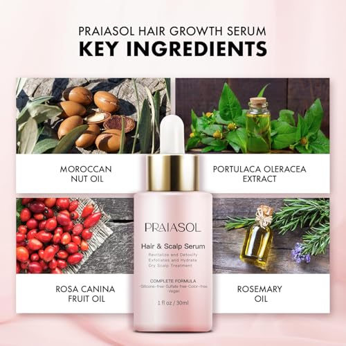 Hair Growth Serum for Women: Scalp Serum for Hair Loss Treatment, Thinning Hair Serum With Biotin,Rosemary & Peptide, Hair Thickening Products - Image 6