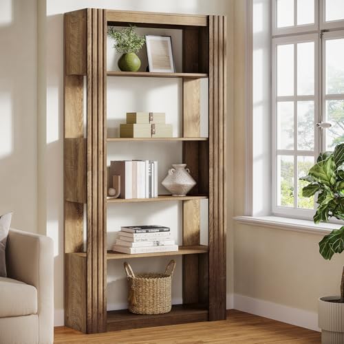 Tribesigns 5-Tier Open Bookshelf and Bookcase, 70.8-Inch Tall Bookshelf, Floor