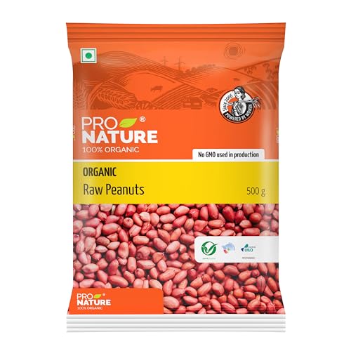 Image of Pro Nature Organic Raw Peanuts- 500 gm| Premium Moongfali | Unpolished & Naturally Processed Peanut | High Protien & Fiber