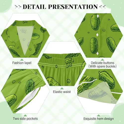 Image of Womens Silk Satin Pajamas Set Western Theme Womens Short Sleeve Shorts Set 2 Piece Sleepwear Lounge Set S-XXL