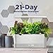 AeroGarden Harvest Slim Indoor Garden Hydroponic System with LED Grow Light and Herb Kit, Holds Up to 6 Pods, White