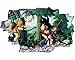 3D Stickers Muraux Dragon Ball Z (DBZ) - Sticker Vinyle pour Enfant Goku Nimbus, Décalcomanie Goten Trunks, Décalque Anime, Autocollant pour Adolescents-60X90CM-D_40*60CM