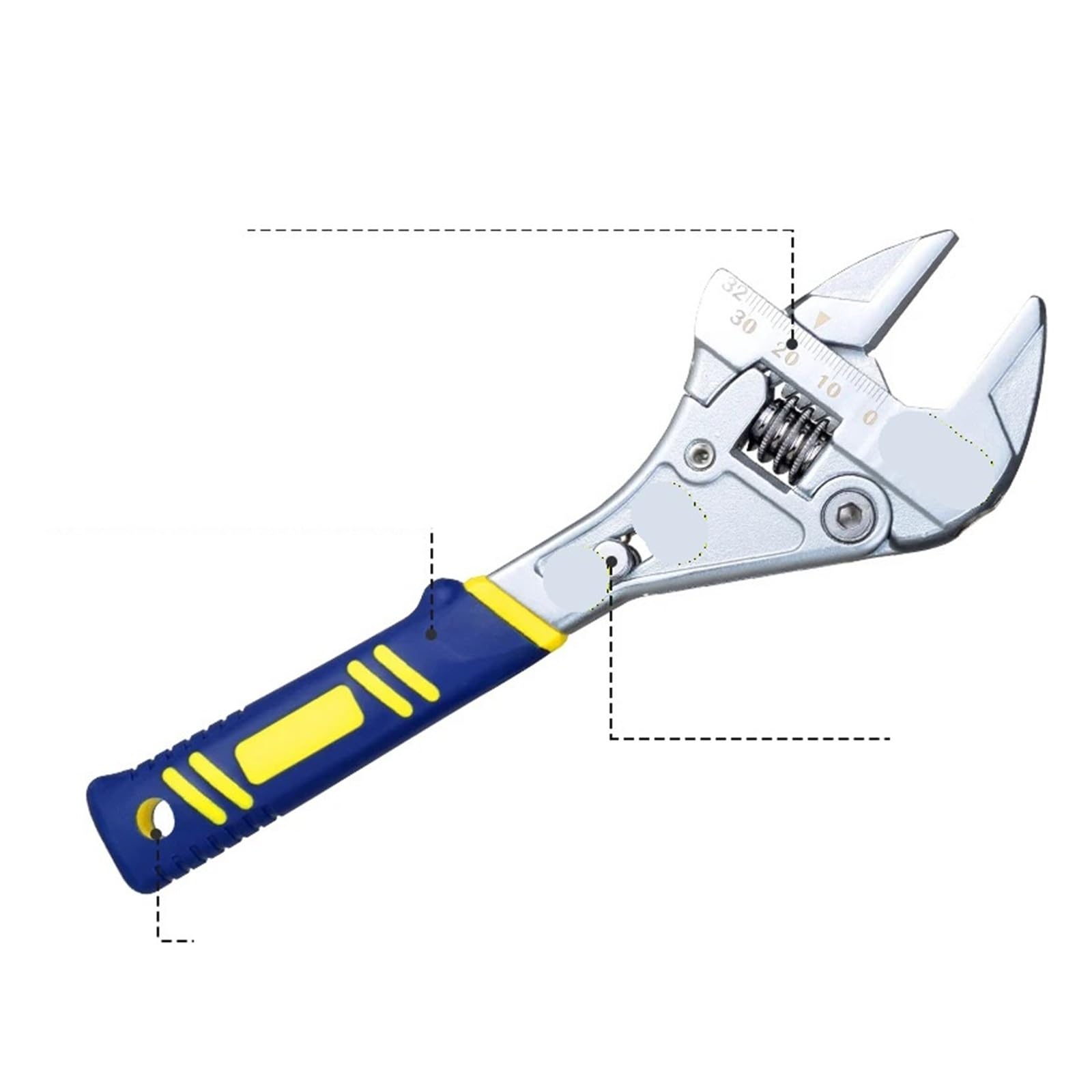 Pinza a Pappagallo Chiave regolabile a cricchetto da 8 '' for uso domestico 0-32mm Strumento hardware di apertura grande